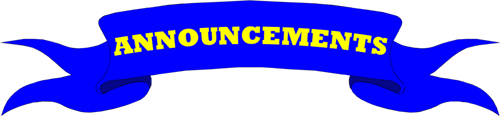 Announcements Announcements