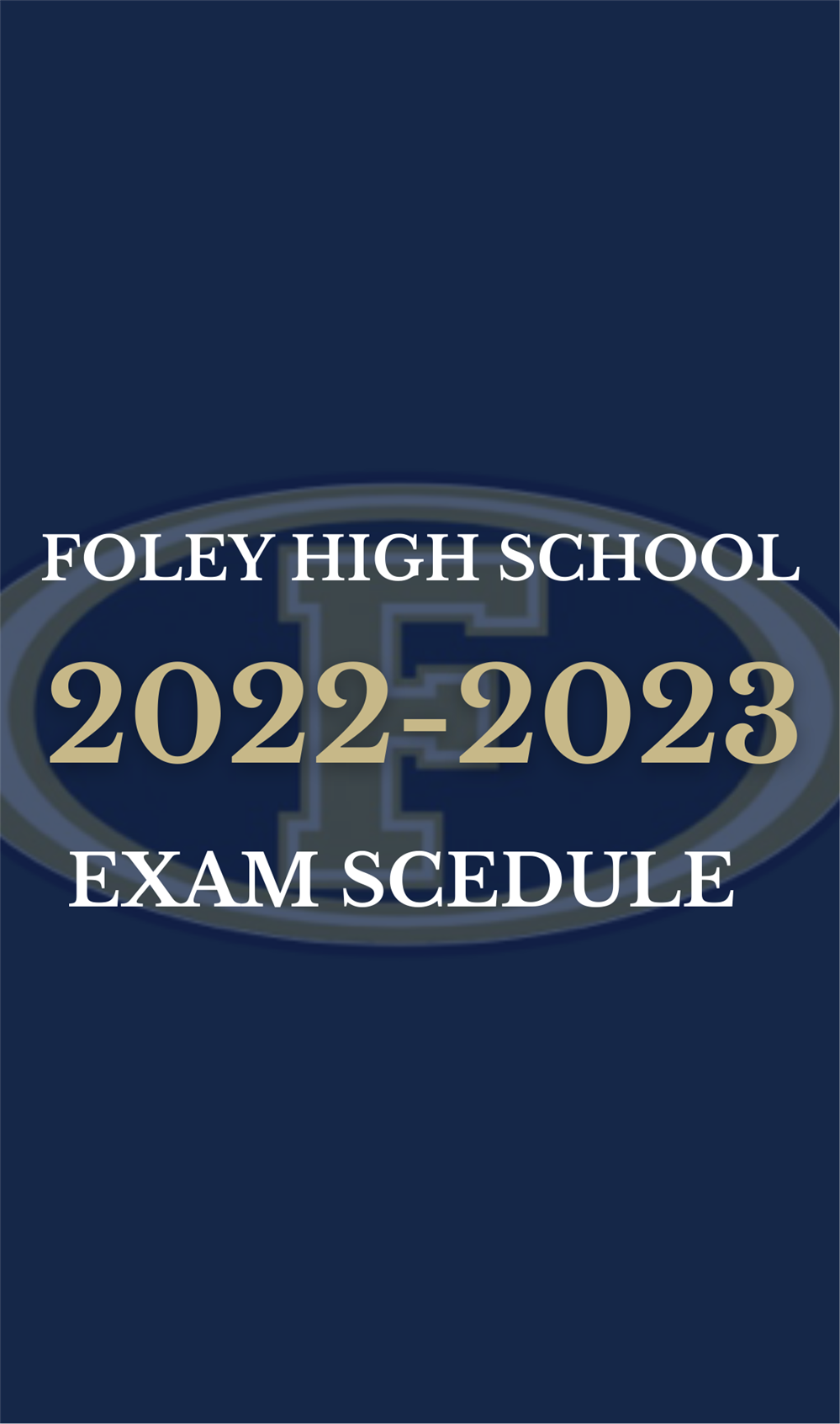  EXAM SCHEDULE 